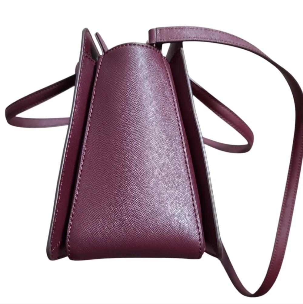 KATE SPADE NWOT Laurel Way Reese Wine 3 compartment Crossbody Purse